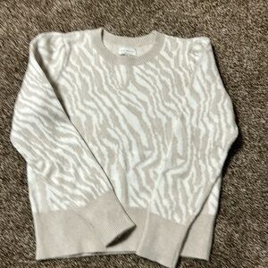 Lucky Brand cropped animal print sweater